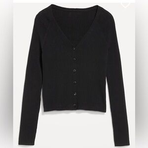 Old Navy So Soft Lite Ribbed Crop Cardigan